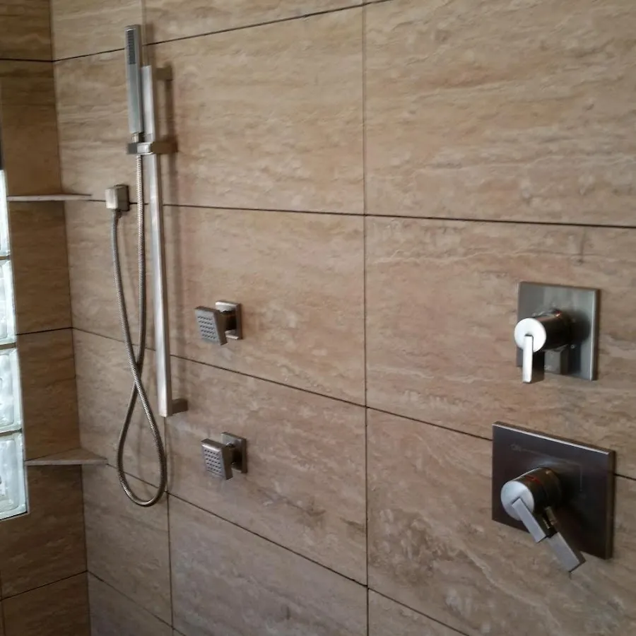 Shower fixture installation for Water Heater Installation in Halls